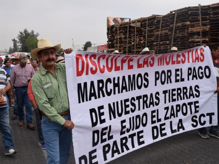 Ejidatarios de El Zapote retoman marchas