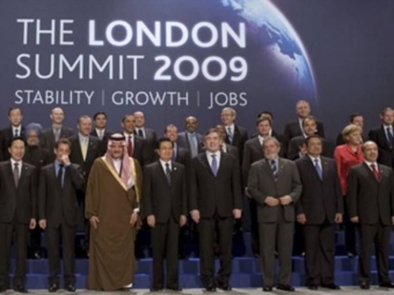Acuerda G-20 destinar 1.1 billones de dólares para combatir crisis