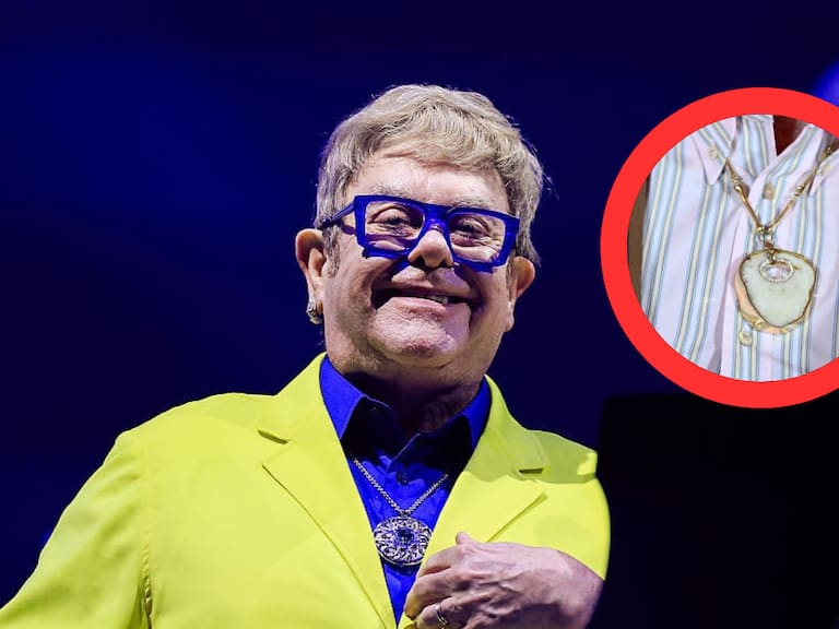 Mx - Elton John tiene un collar hecho de su propio cartílago de la rodilla