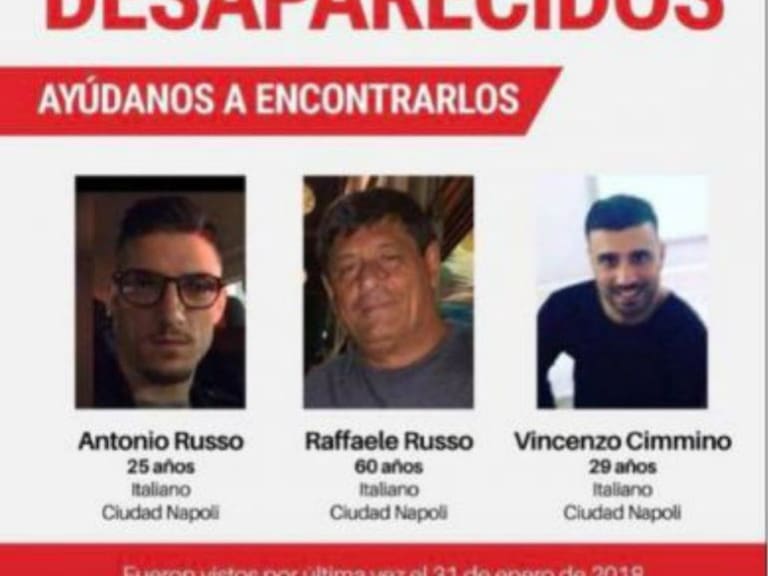 Uno de los italianos desaparecidos contaba con antecedentes penales en Campeche