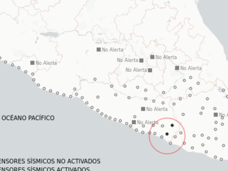 SASMEX informa sobre sismo registrado en Guerrero durante la tarde del domingo. X