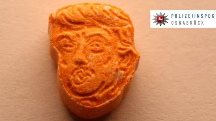 Incautan pastillas de éxtasis con la cara de Donald Trump
