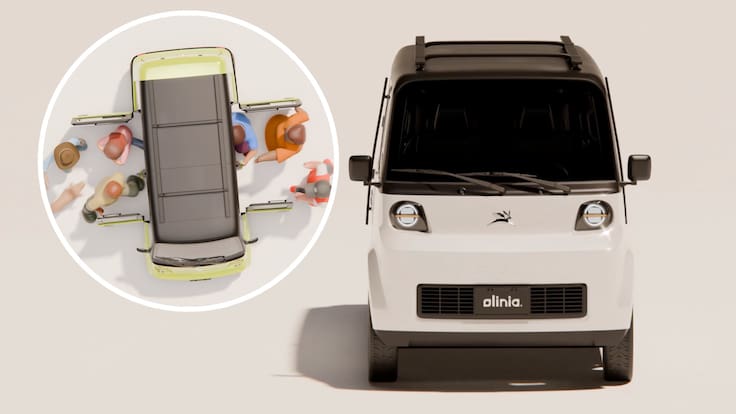 Olinia: Presentan prototipo del auto mexicano; caben 6 personas, una silla de ruedas y hasta el perro