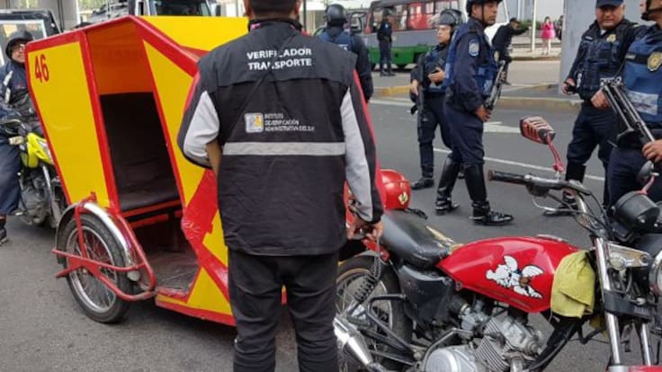 Retiran más de 70 mototaxis en Tláhuac