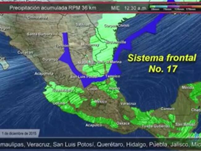 Pronóstico del tiempo del 01 de diciembre