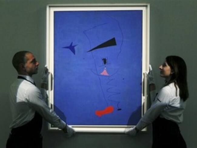 Alcanza récord cuadro de Miró vendido en Londres
