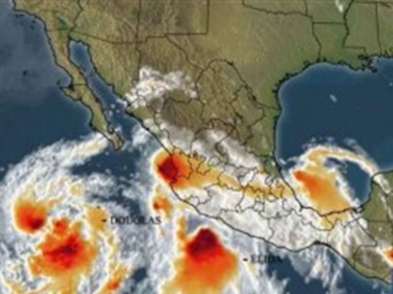 'Elida' y 'Douglas' causarán lluvias en varios estados de la República Mexicana