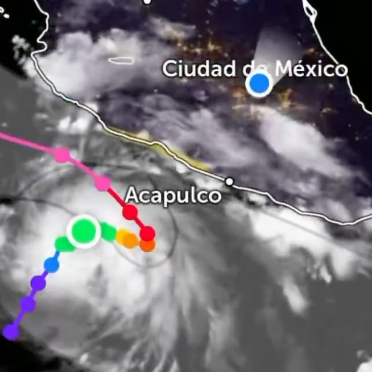 Huracán Polo: esta es su trayectoria, dónde está y hacia dónde se dirige en México
