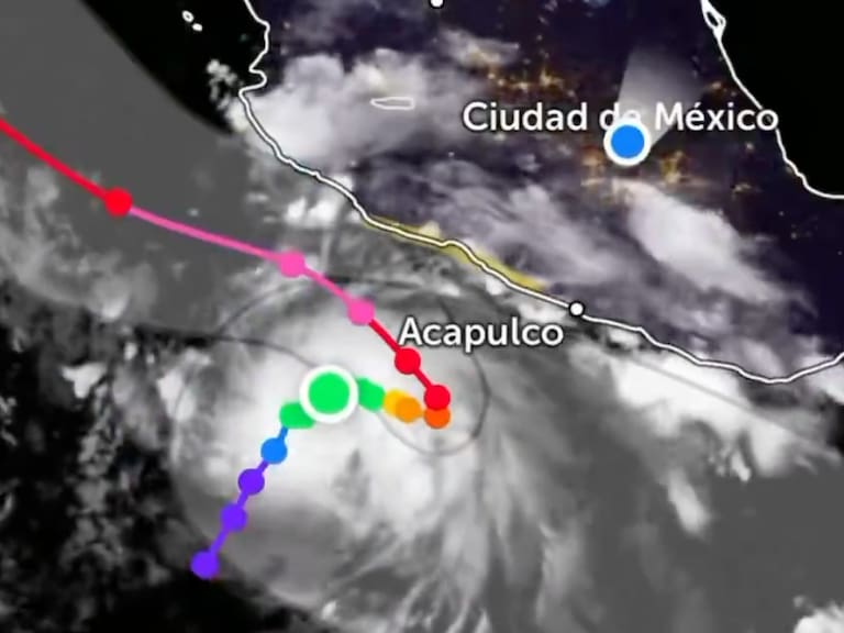 Polo se intensifica frente a México: así avanza el huracán y esta es su trayectoria. SMN
