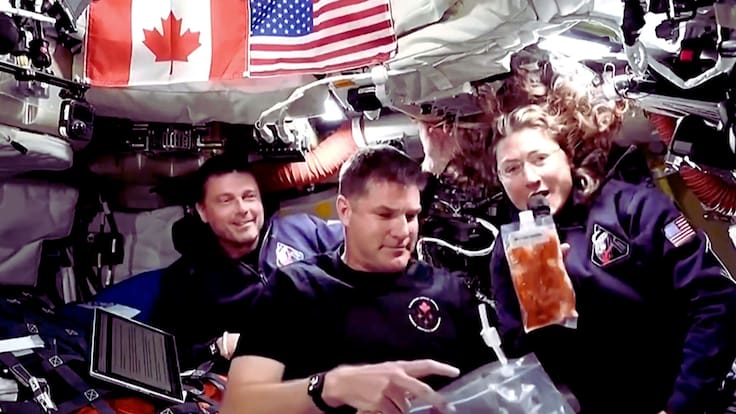 De macarrones con queso a cóctel de camarones: así será el menú de los astronautas de la Misión Artemis II