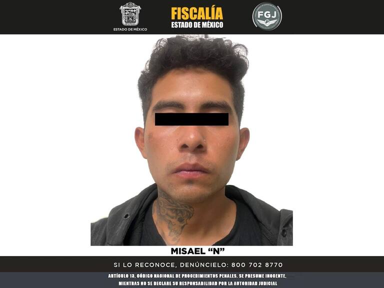 Misael “N” alias "El Chino" y/o "El Negro", fue detenido en el Estado de México por su presunta participación en el asesinato de un mando de la Secretaria de Seguridad de la Ciudad de México.