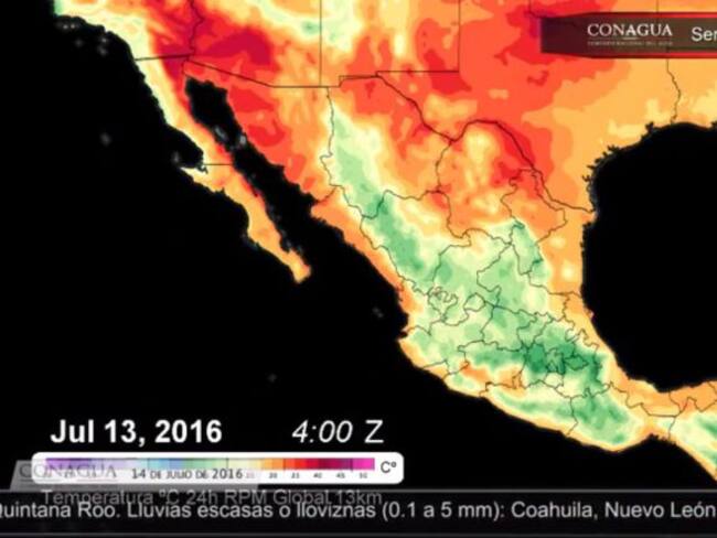 Pronóstico del Tiempo del 14 de julio