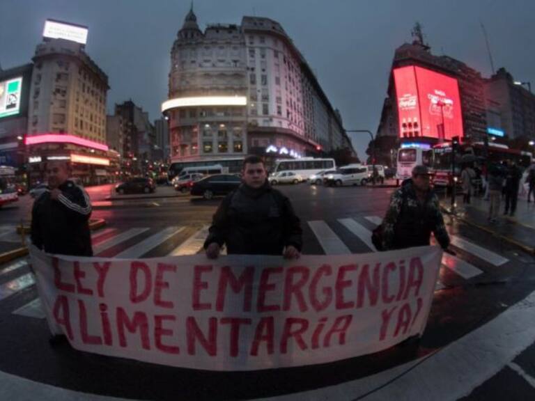 Ciudadanos argentinos participaron de una marcha sin saber el motivo