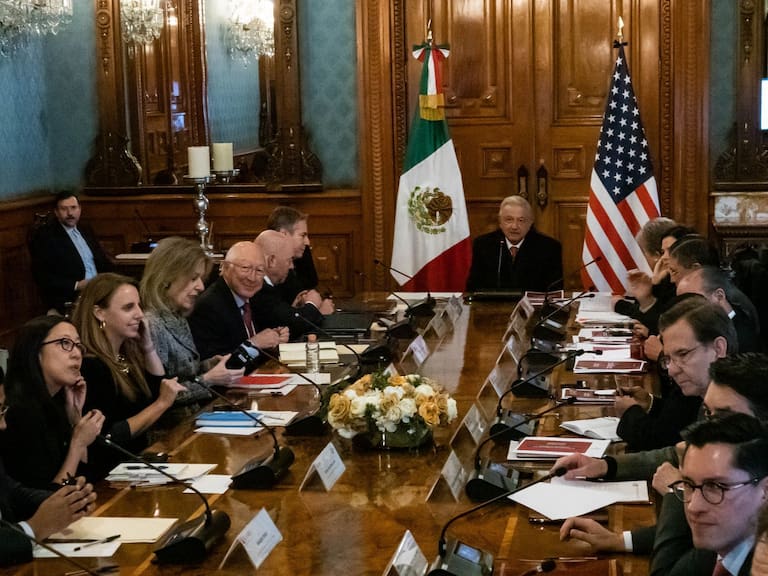 Andrés Manuel López Obrador encabezó la reunión de alta seguridad con la delegación estadounidense encabezada por: Anthony Blinken, secretario de Estado.