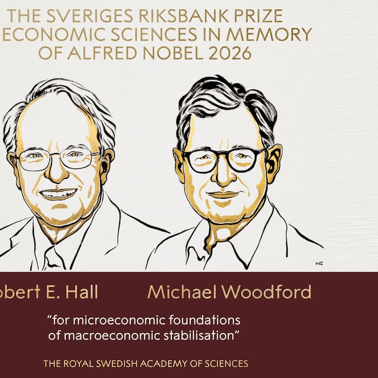 Premio Nobel de Economía es para los estadounidenses Robert E. Hall y Michael Woodford