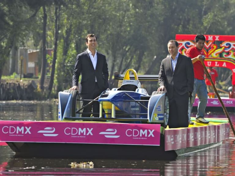 Presentan la Fórmula E en Xochimilco