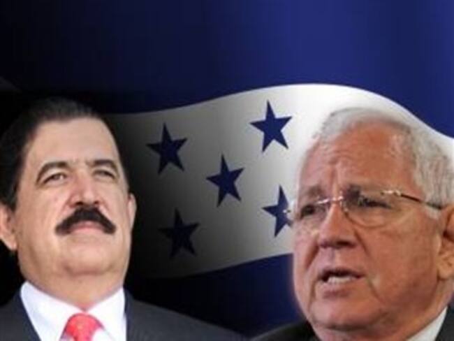 Sellan acuerdo Micheletti y Zelaya