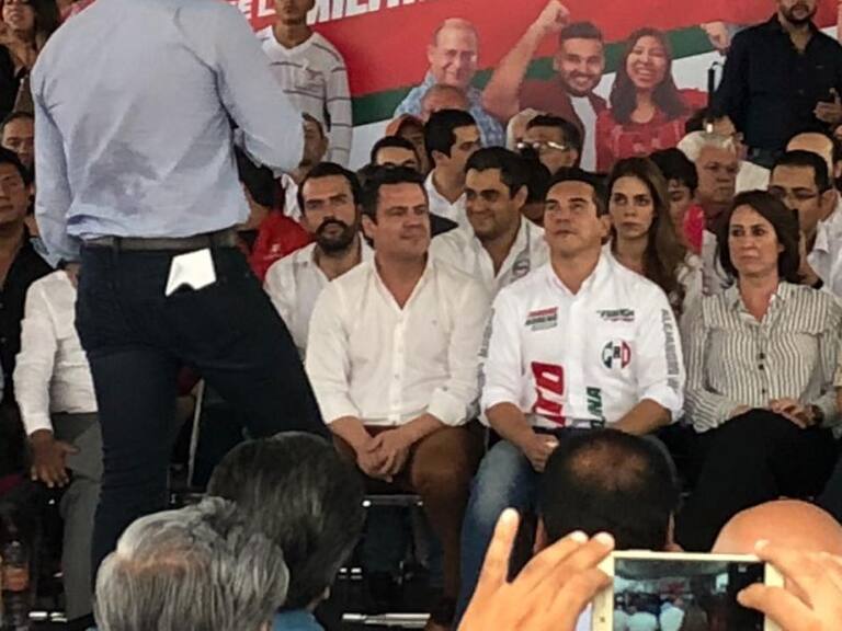 Alejandro Moreno, aspirante a la presidencia del PRI, visita a Jalisco