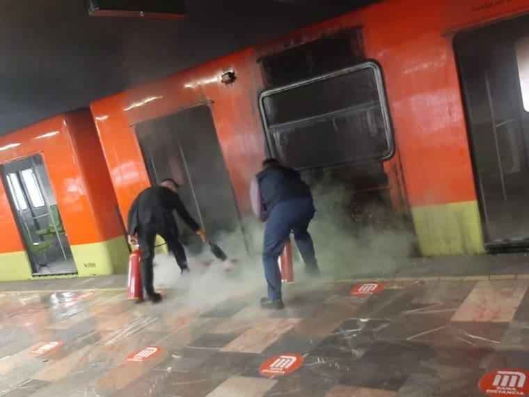 Reportan incendio en la estación Indios Verdes de la línea 3 del metro CDMX