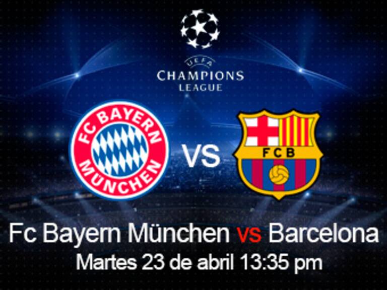 Escucha en W Radio en vivo el partido Bayern Munich y Barcelona