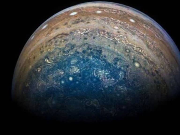 NASA capta imágenes de delfín en Júpiter