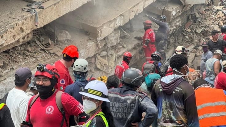 Sismo Venezuela: a 13 días de labores Topos México anuncia su retirada de la zona cero