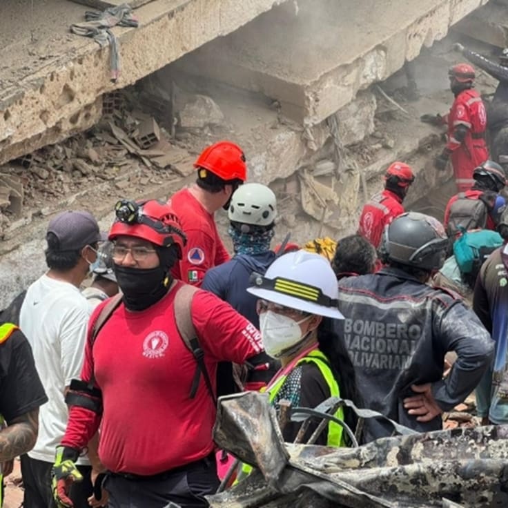 Sismo Venezuela: a 13 días de labores Topos México anuncia su retirada de la zona cero