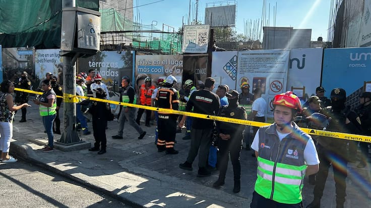 Grúa colapsa en cruce de Viaducto y Cuauhtémoc; reportan varios lesionados