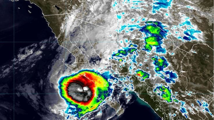 ¡Alerta en Baja California Sur! Polo a punto de tocar tierra como huracán categoría 3