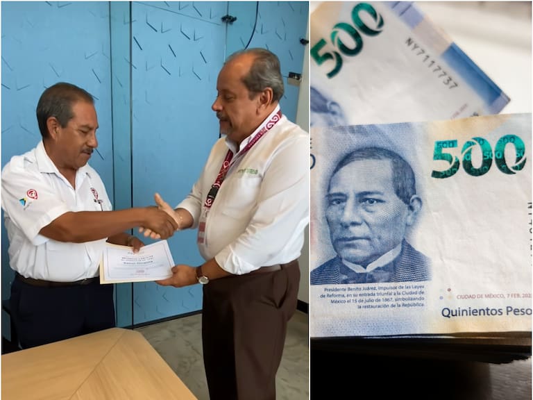 Un taxista regresa 300 mil pesos en Mérida, Yucatán, a un pasajero que los olvidó en su unidad.