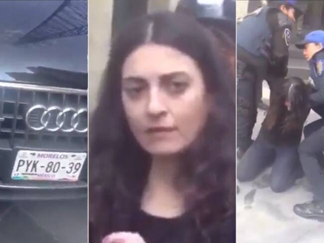 #LadyAudi Mujer atropella a una persona intenta huir e insulta a policías