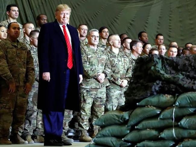 Visita Trump a soldados en Afganistán