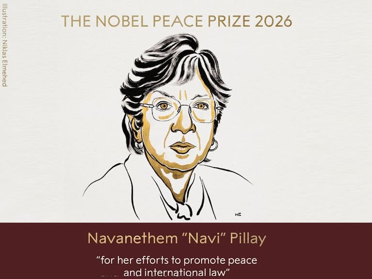 El Premio Nobel de la Paz 2026 fue otorgado a Navi Pillay por sus esfuerzos para promover la paz y el derecho internacional, así como por su trabajo para garantizar el procesamiento de crímenes de guerra, crímenes contra la humanidad y genocidio.