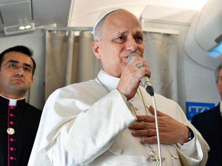Mx - El papa León XIV advierte sobre la inteligencia artificial en la guerra y lo que puede venir. (Photo by Matteo Pernaselci - Vatican Media via Vatican Pool/Getty Images)