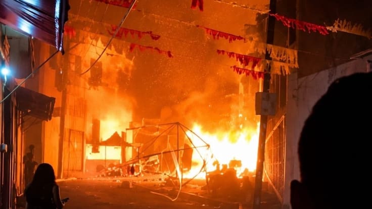 Explosión de tanques de gas por pirotecnia deja 13 heridos en fiestas patronales en Amatitán, Jalisco