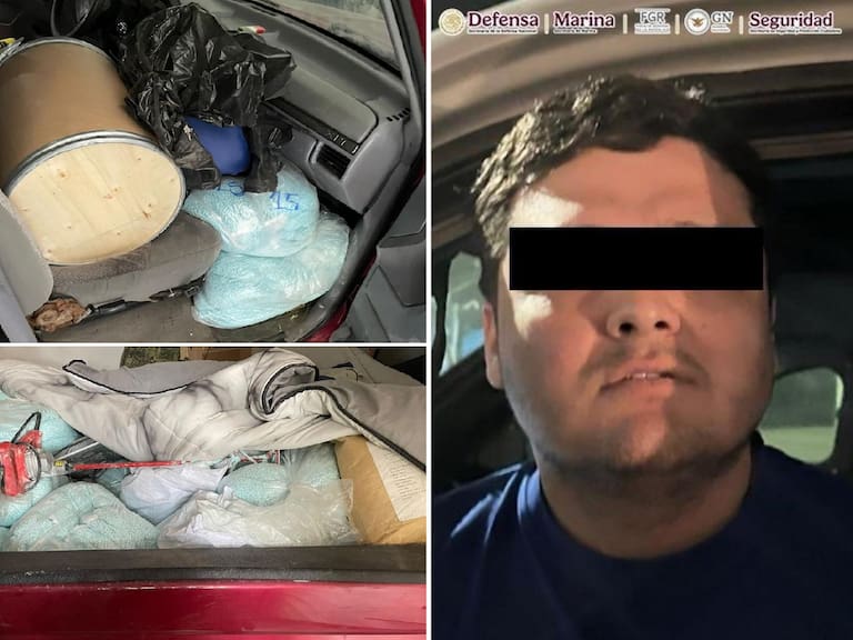 El secretario de Seguridad federal, dio a conocer el decomiso de un total de 1.100 kilos de fentanilo en Sinaloa.