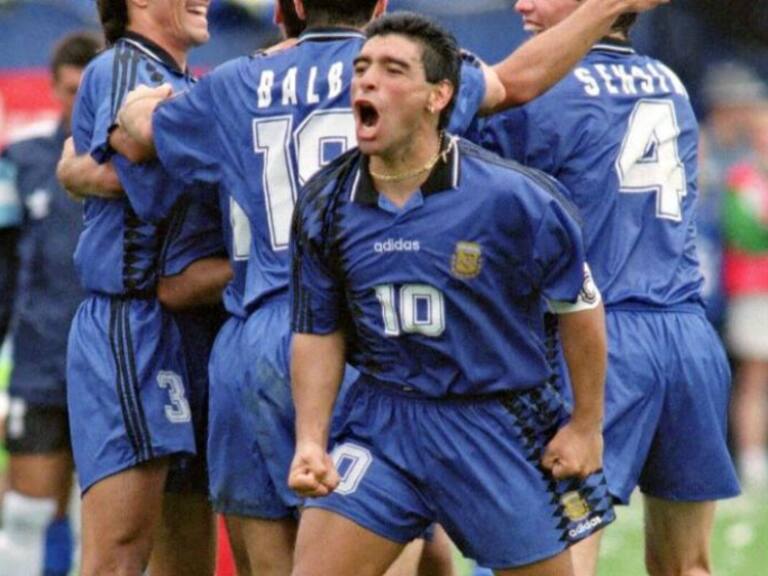 El último gol de Maradona en Mundiales