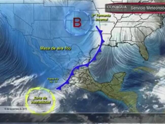 Pronóstico del tiempo del 18 de noviembre