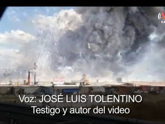 Testigo de explosión en Tultepec, Edomex