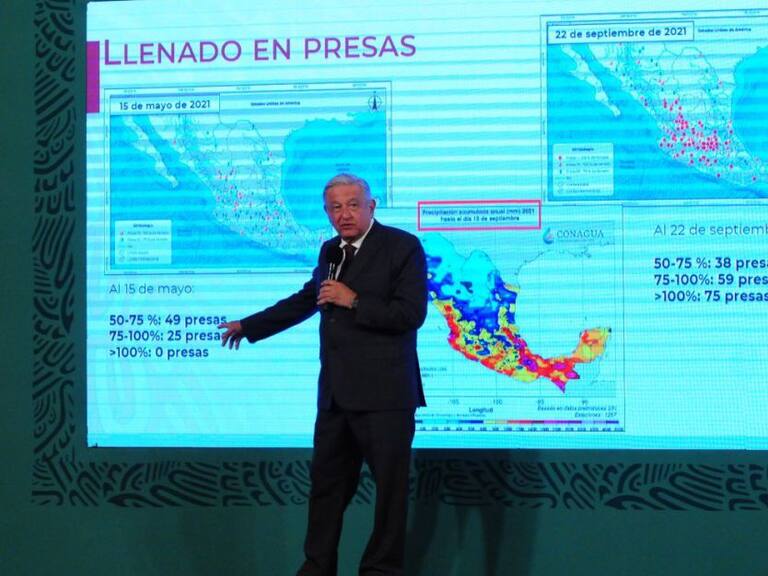 No se tendrá problemas de agua… buscamos no tener en demasía: AMLO