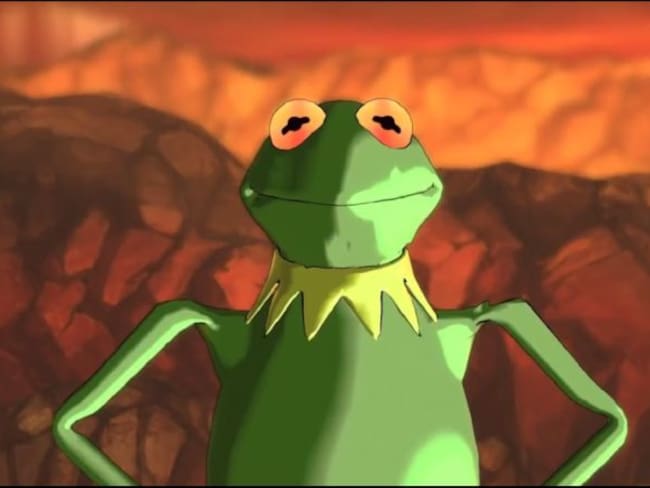 La rana Kermit se convierte en Super Saiyajin