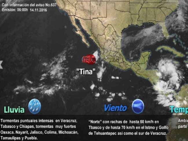 Pronóstico del Tiempo del 14 de noviembre