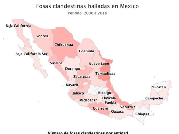 La Comisión Nacional de Búsqueda presenta el mapa de Fosas Clandestinas del 2018 al 2023