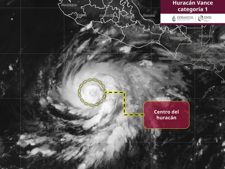 Vanca alcanza categoría 1 como huracán y, debido a su intensidad, se prevén vientos de 10 a 20 km/h con rachas de 30 a 50 km/h, así como oleaje elevado de 2.0 a 3.0 metros de altura en la costa de Guerrero.