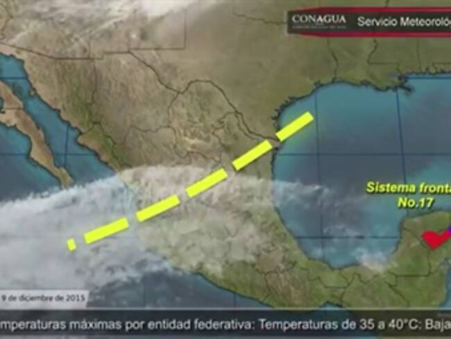 Pronóstico del tiempo del 09 de diciembre