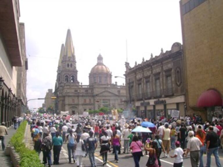 Comienza marcha contra TLCAN en Guadalajara