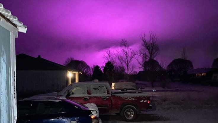 Esta es la explicación del cielo púrpura en Arizona