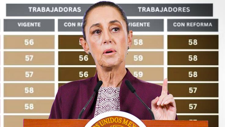Nacidas en 1981 podrán jubilarse a los 53: Sheinbaum decretó el fin de los aumentos de edad