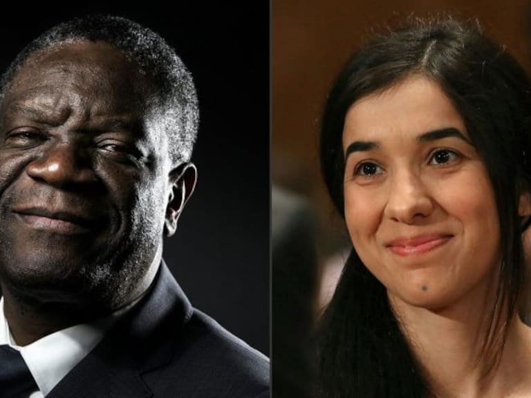 Ex esclava y ginecólogo ganan Premio Nobel de La Paz