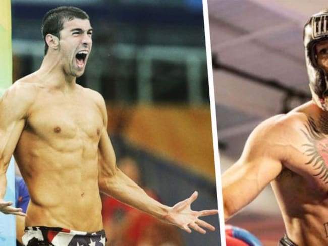 Michael Phelps reta a Conor McGregor a una competencia